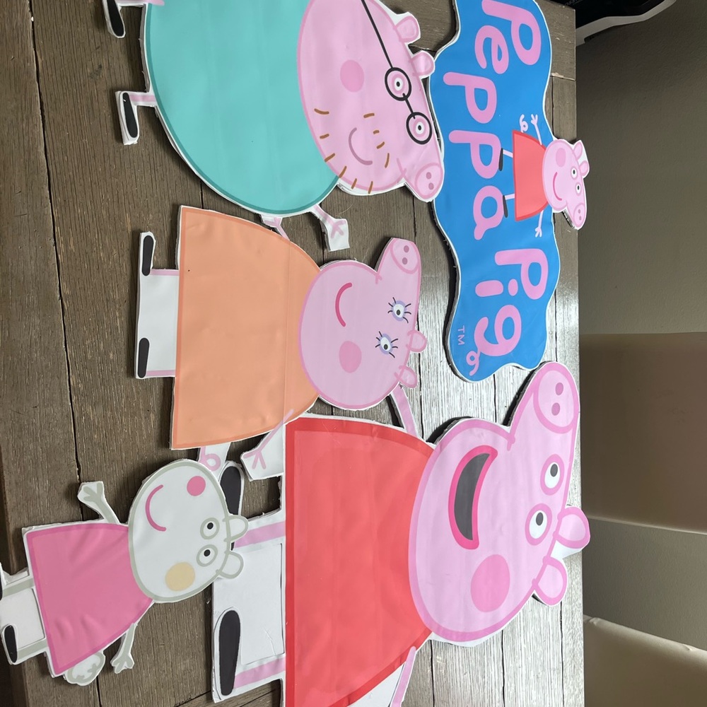 Peppa Pig Character Cutouts